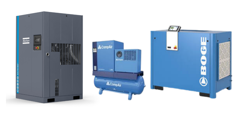 air compressor servicing in hull including Atlas Copco, ComAir and Boge as in this image