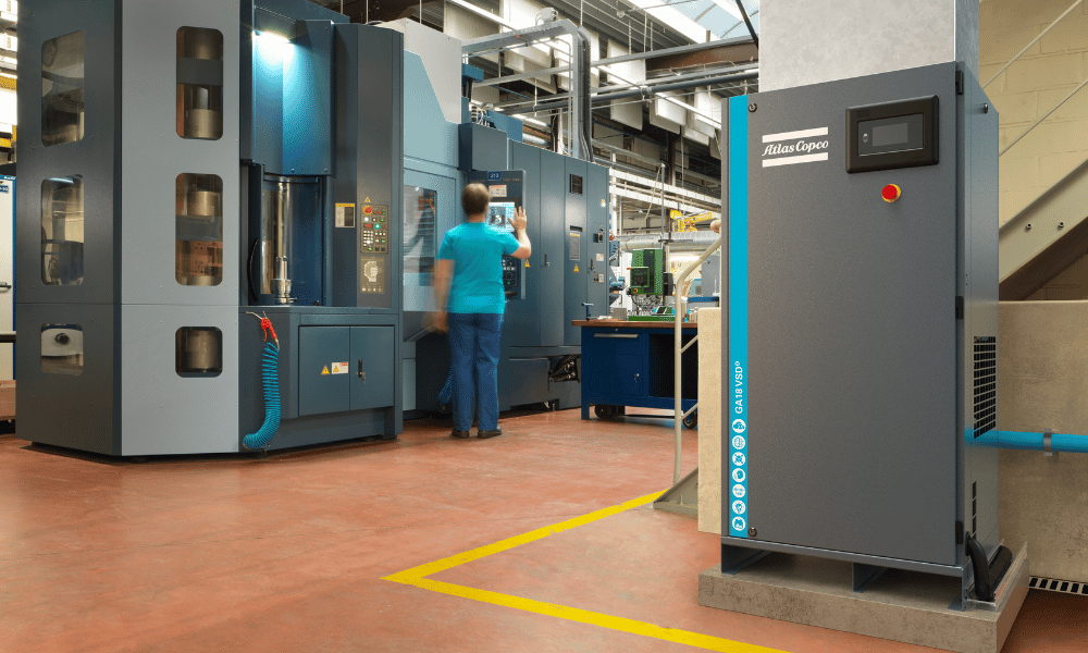 Atlas Copco GAVSDS in a factory setting